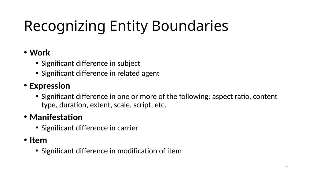 Review of RDA Concepts 1 Understand how IFLA’s - slide 11 of 79