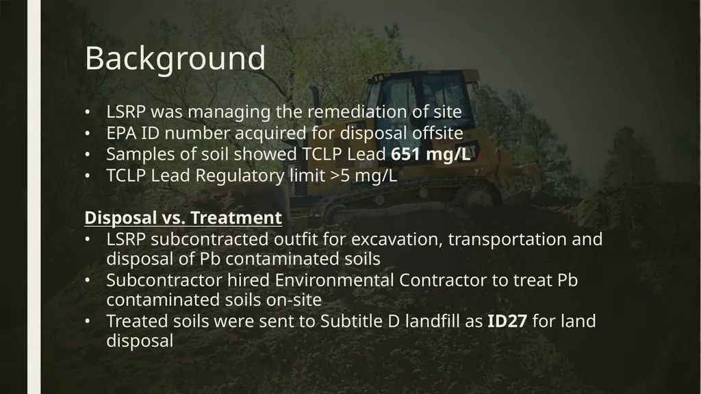 Case Study Former Pistol range Land Disposal - slide 2 of 6