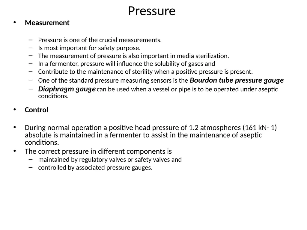 METHODS OF MEASURING PROCESS VARIABLES AND THEIR - slide 5 of 20
