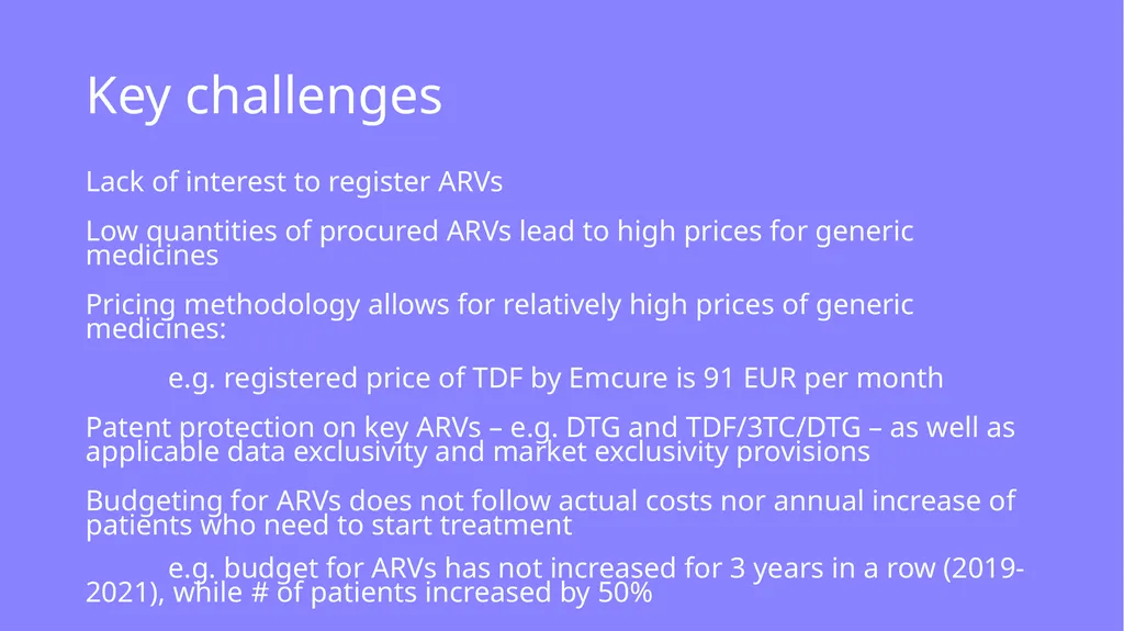 Provision of ARVs in North Macedonia and their - slide 8 of 10