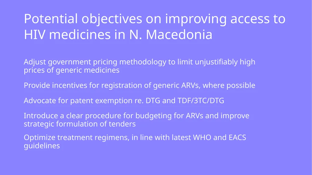 Provision of ARVs in North Macedonia and their - slide 10 of 10