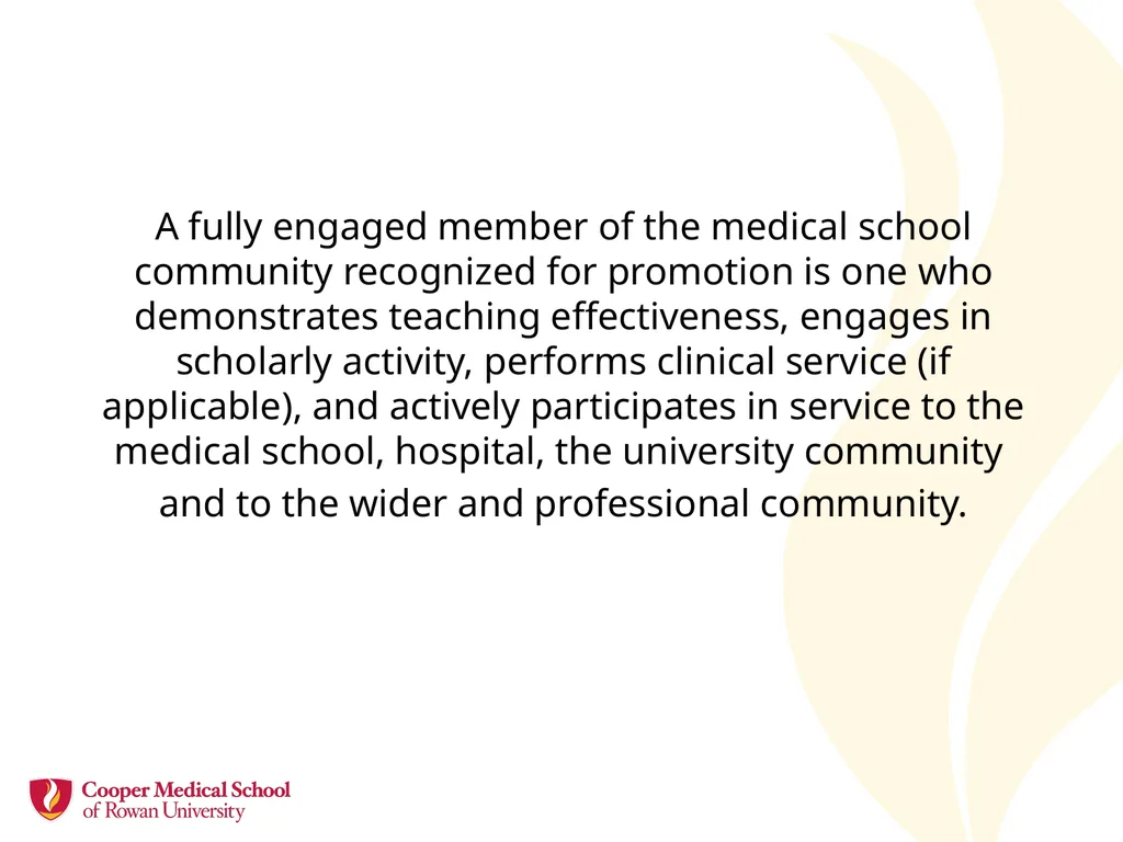 Academic Promotion Annette Reboli, MD, Dean, CMSRU - slide 3 of 50