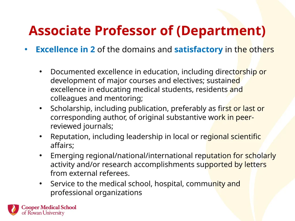 Academic Promotion Annette Reboli, MD, Dean, CMSRU - slide 21 of 50