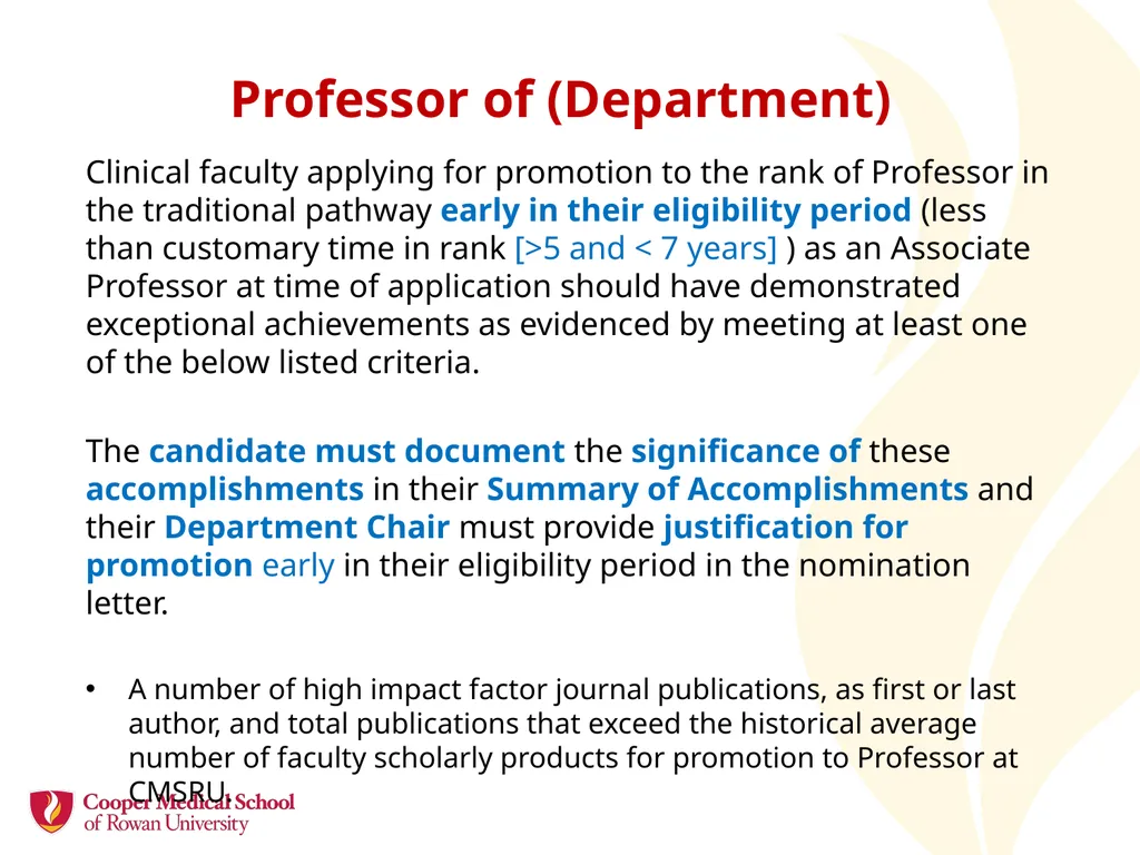 Academic Promotion Annette Reboli, MD, Dean, CMSRU - slide 23 of 50