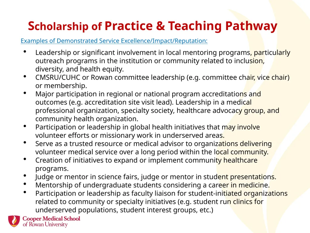Academic Promotion Annette Reboli, MD, Dean, CMSRU - slide 32 of 50