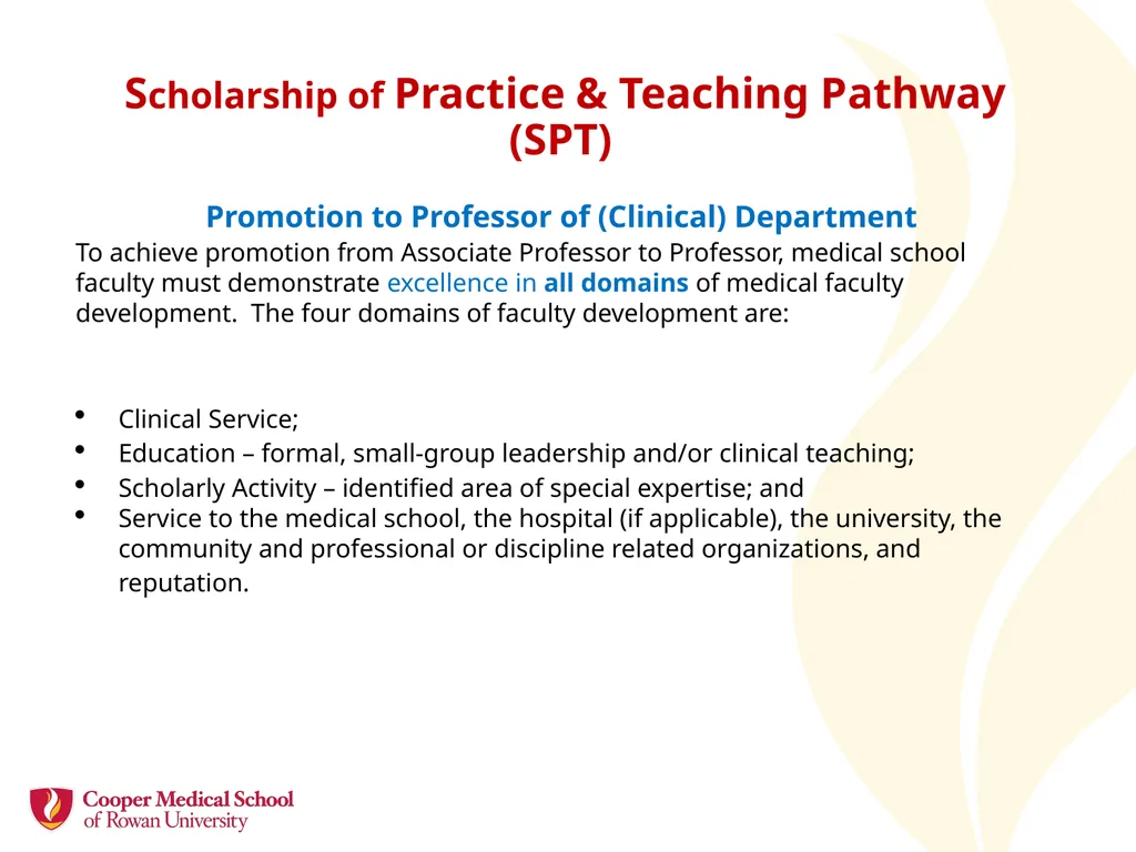 Academic Promotion Annette Reboli, MD, Dean, CMSRU - slide 33 of 50