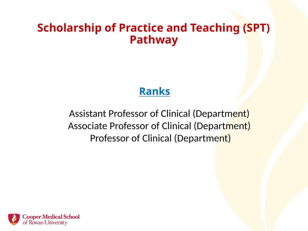 Academic Promotion Annette Reboli, MD, Dean, CMSRU - slide 26 of 50