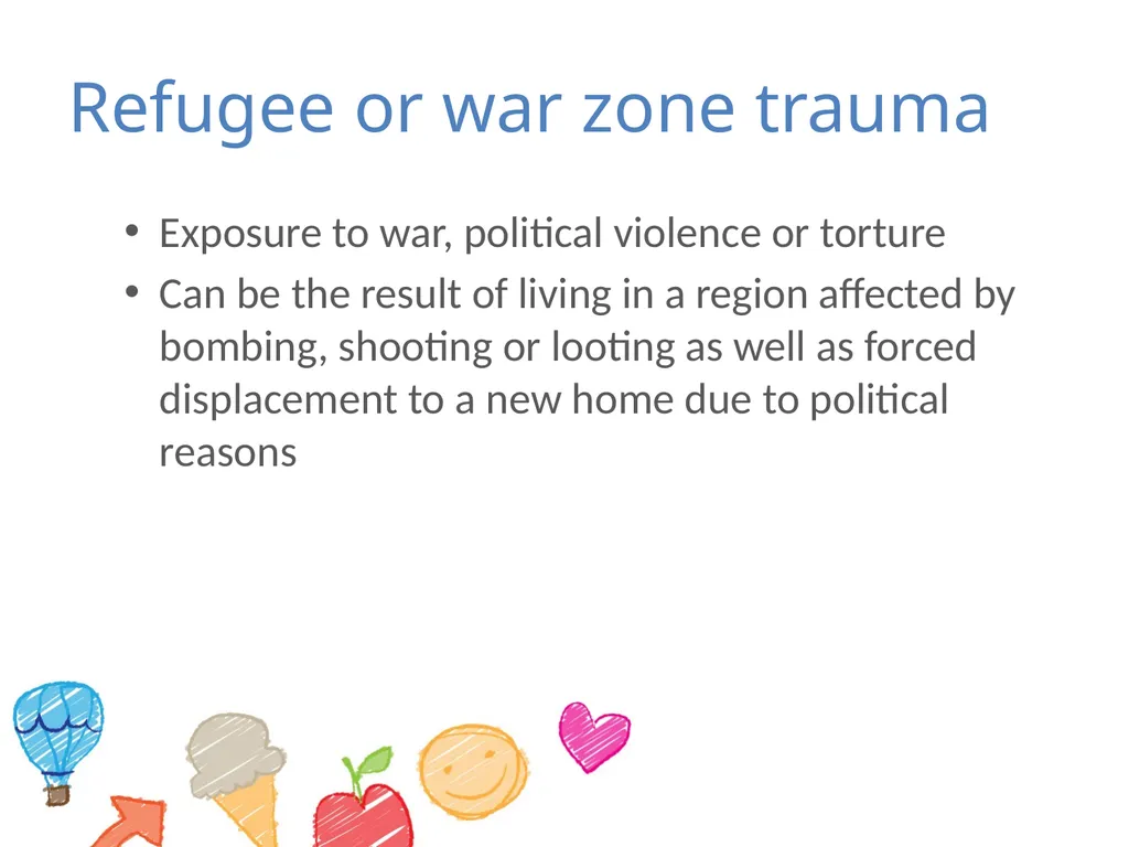Module 1 – young children and trauma What is - slide 13 of 51