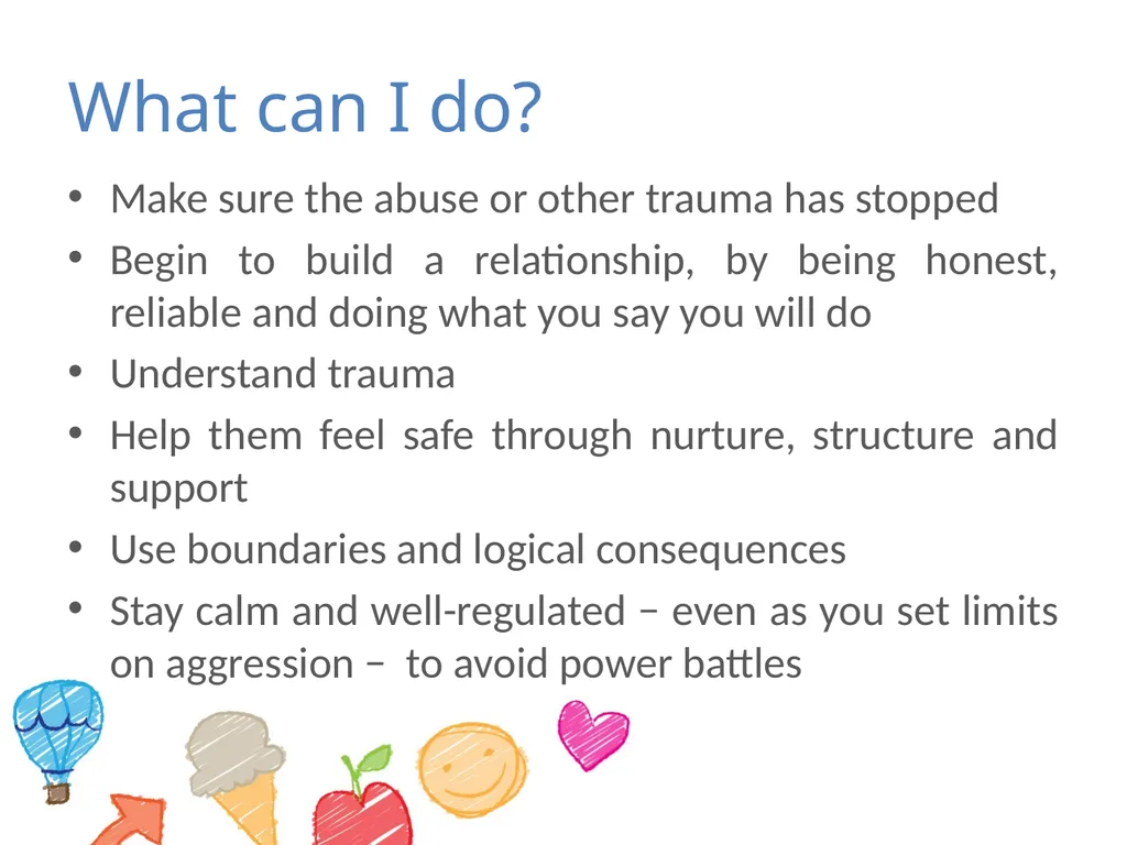 Module 1 – young children and trauma What is - slide 48 of 51