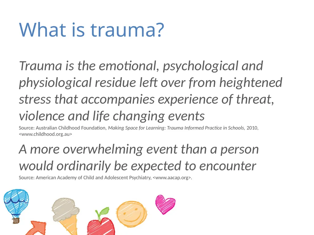 Module 1 – young children and trauma What is - slide 2 of 51