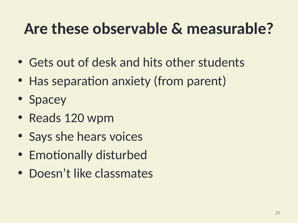 Using Functional Behavioral Assessment (FBA) to - slide 28 of 85