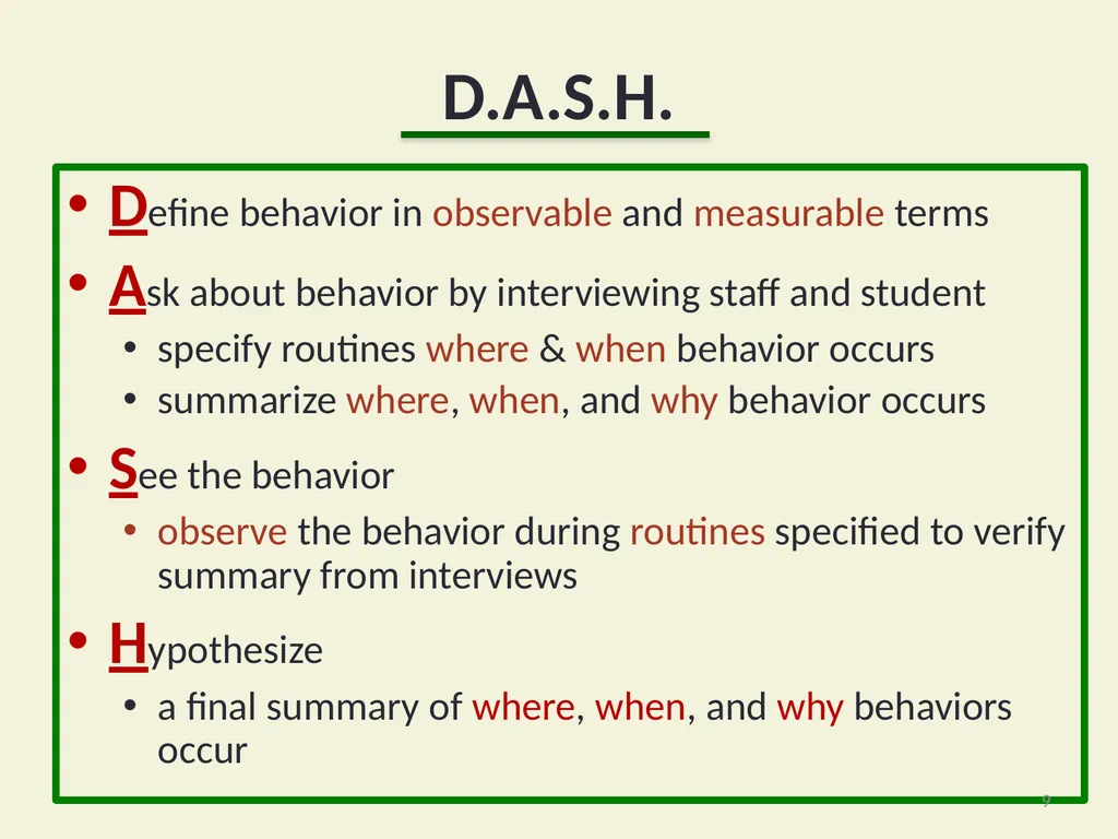 Using Functional Behavioral Assessment (FBA) to - slide 9 of 85