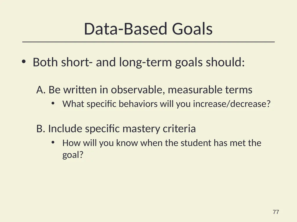 Using Functional Behavioral Assessment (FBA) to - slide 77 of 85