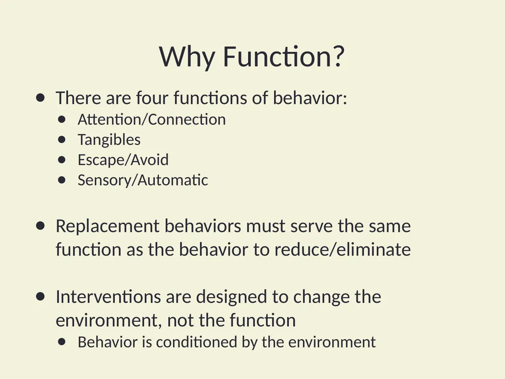 Using Functional Behavioral Assessment (FBA) to - slide 46 of 85