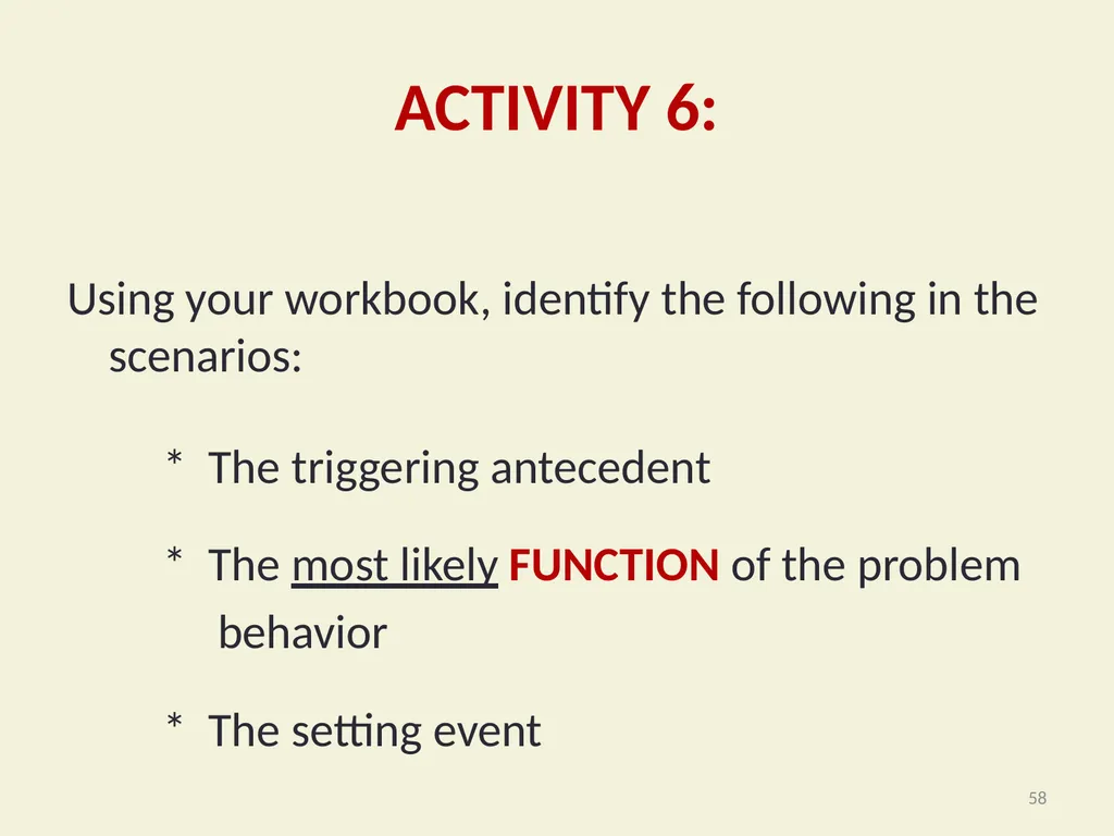 Basic FBA to BSP Using Functional Behavioral - slide 58 of 72