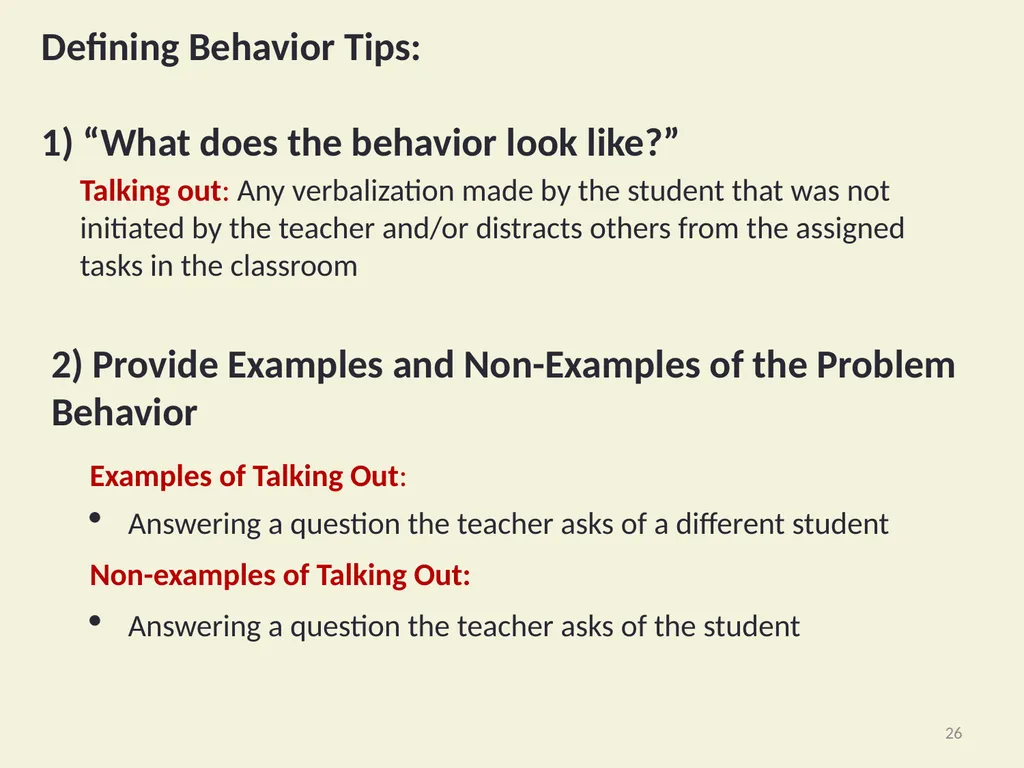Basic FBA to BSP Using Functional Behavioral - slide 26 of 72
