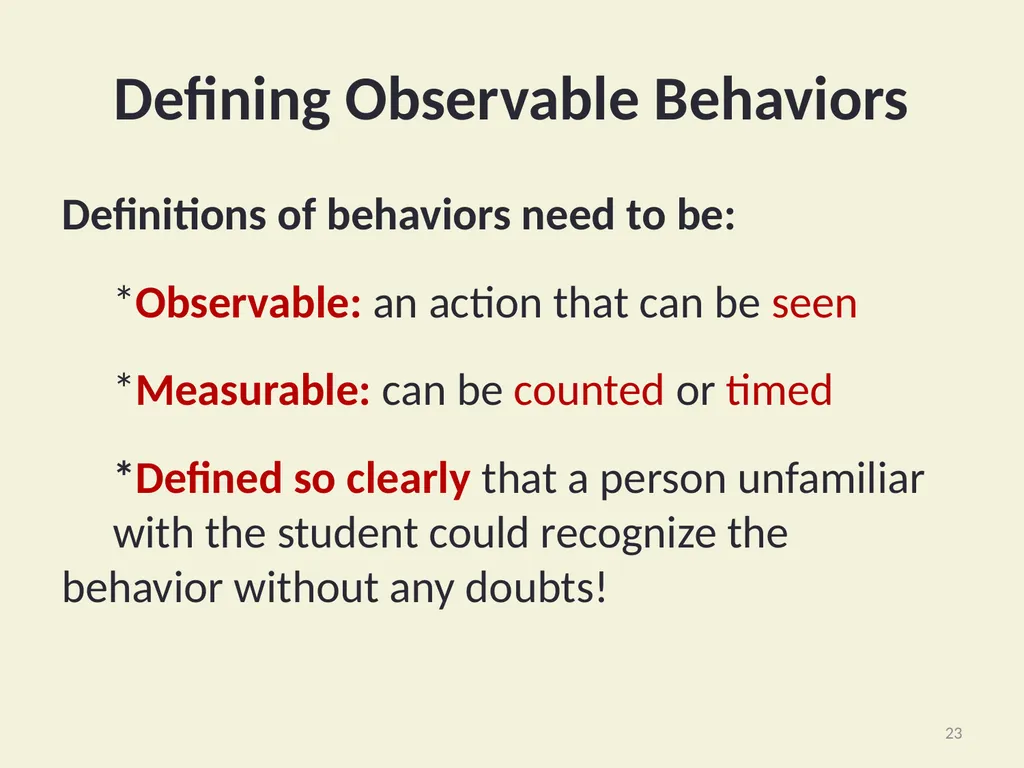 Basic FBA to BSP Using Functional Behavioral - slide 23 of 72