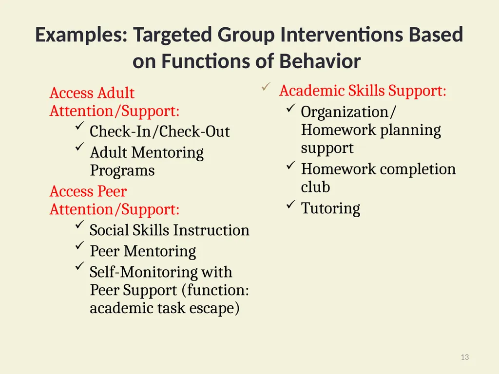 Basic FBA to BSP Using Functional Behavioral - slide 13 of 72