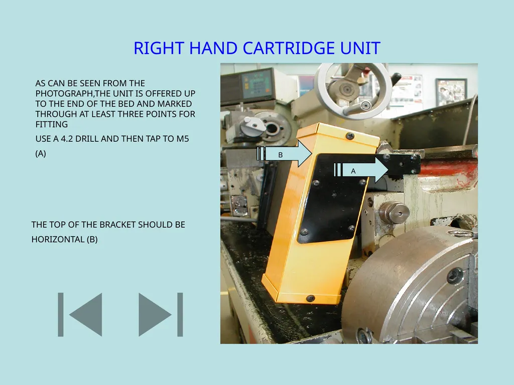 RIGHT HAND CARTRIDGE UNIT AS CAN BE SEEN FROM THE - slide 1 of 5