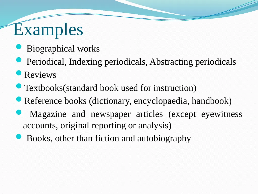 Different types of Reading Material and ways of - slide 10 of 53