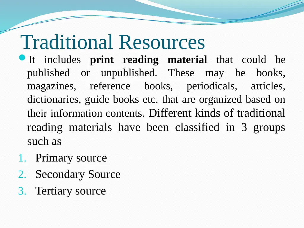 Different types of Reading Material and ways of - slide 3 of 53