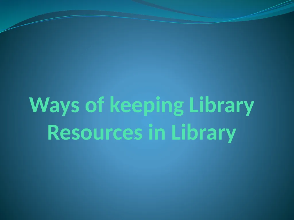 Different types of Reading Material and ways of - slide 24 of 53