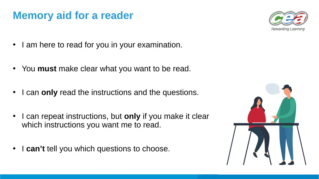 Reader The role, rules and advice What is a - slide 12 of 15