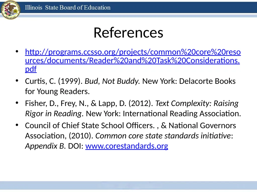 Close Reading Modeling Method: Example Tasks for - slide 29 of 29