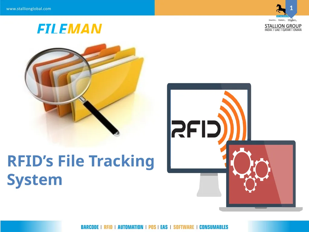 RFID’s File Tracking System FILEMAN An - slide 1 of 16