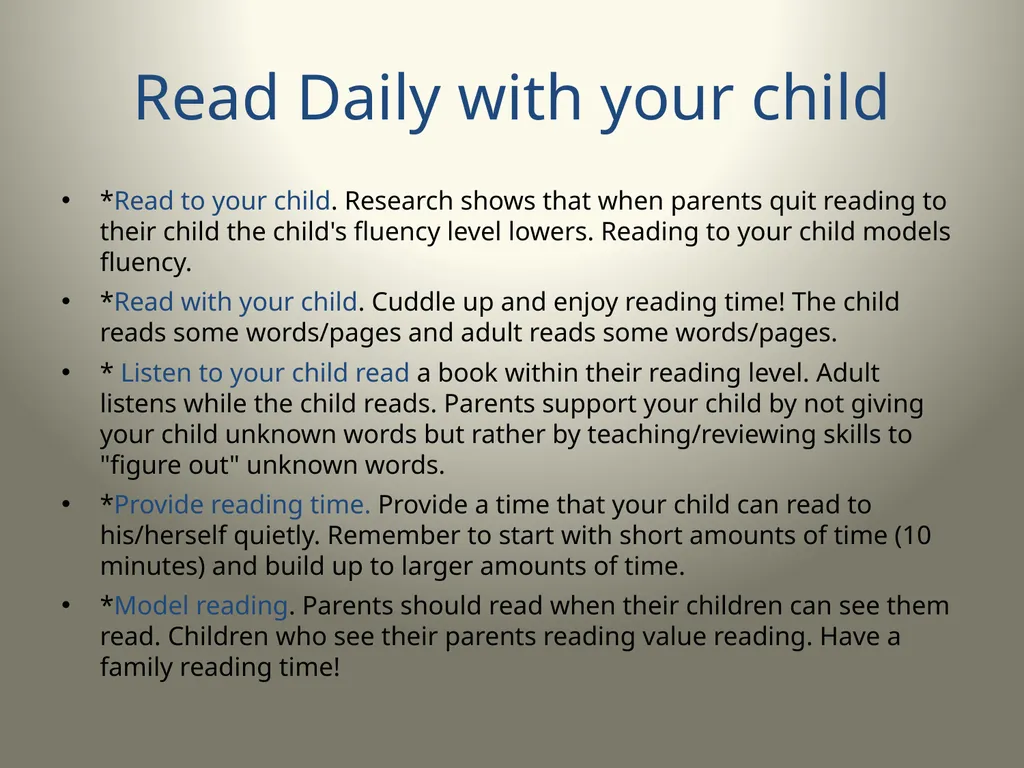 Accelerated Reading Tips for Parents What is - slide 4 of 7