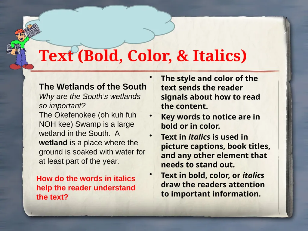 Text Features Text Features Help Students - slide 8 of 15