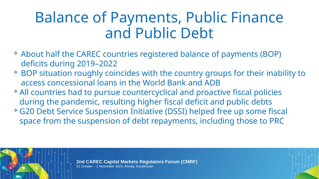 2nd CAREC Capital Markets Regulators Forum (CMRF): - slide 4 of 13