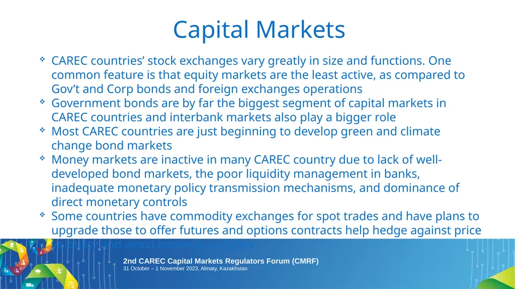 2nd CAREC Capital Markets Regulators Forum (CMRF): - slide 6 of 13
