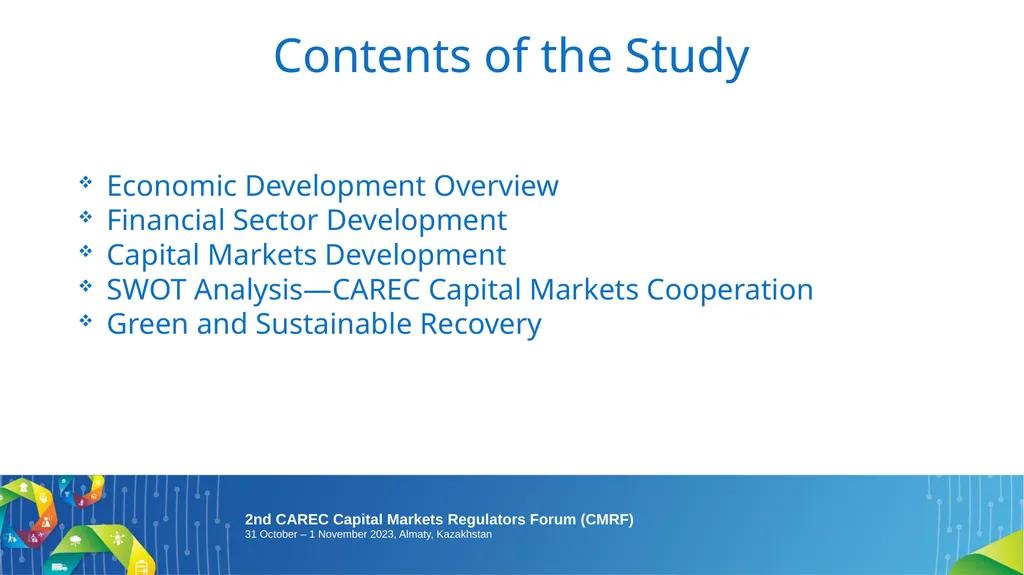 2nd CAREC Capital Markets Regulators Forum (CMRF): - slide 2 of 13