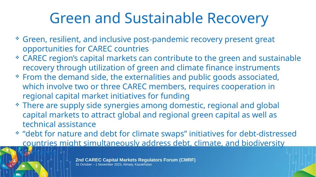 2nd CAREC Capital Markets Regulators Forum (CMRF): - slide 11 of 13