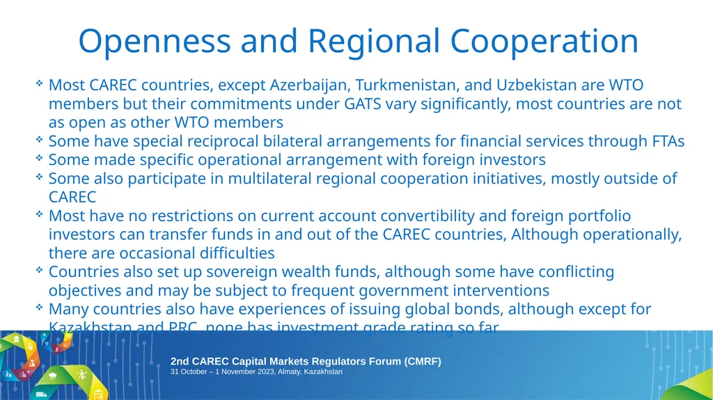 2nd CAREC Capital Markets Regulators Forum (CMRF): - slide 9 of 13