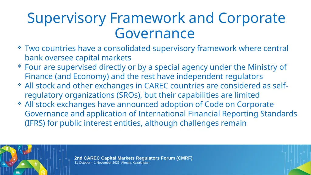 2nd CAREC Capital Markets Regulators Forum (CMRF): - slide 8 of 13