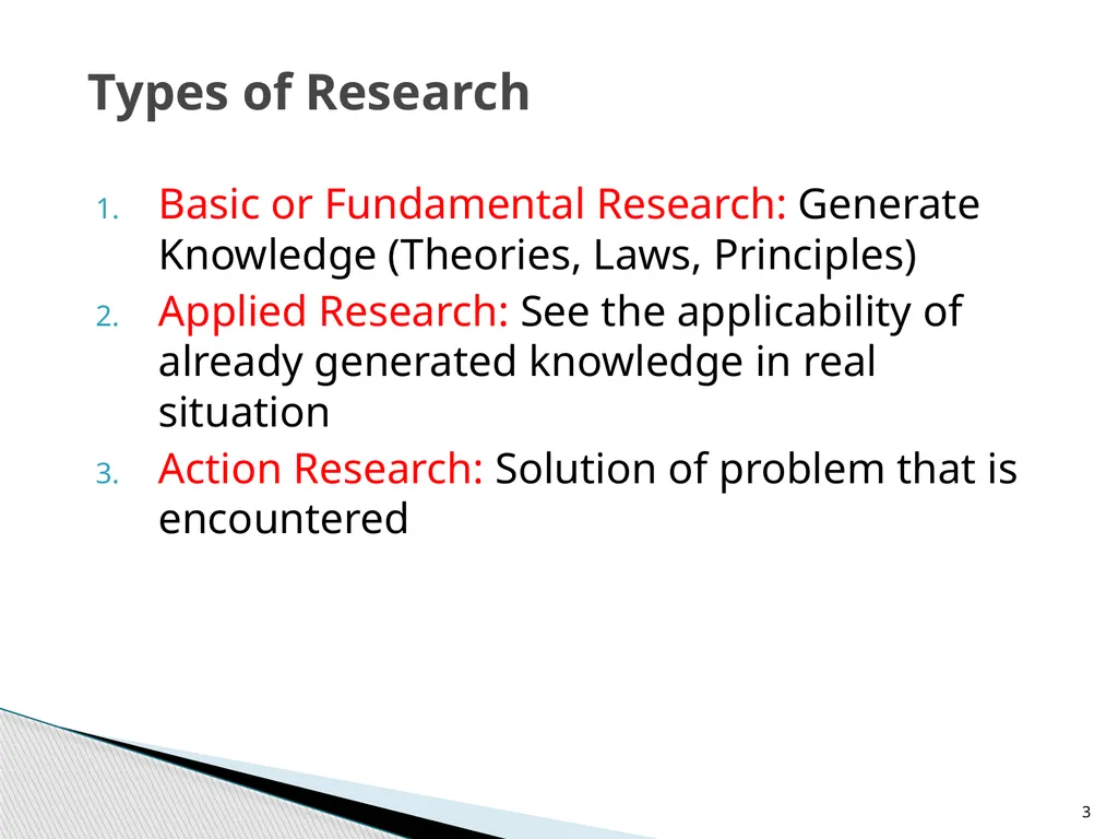ACTION RESEARCH Course:8(A) Dr. Kalyani Biswal - slide 3 of 17