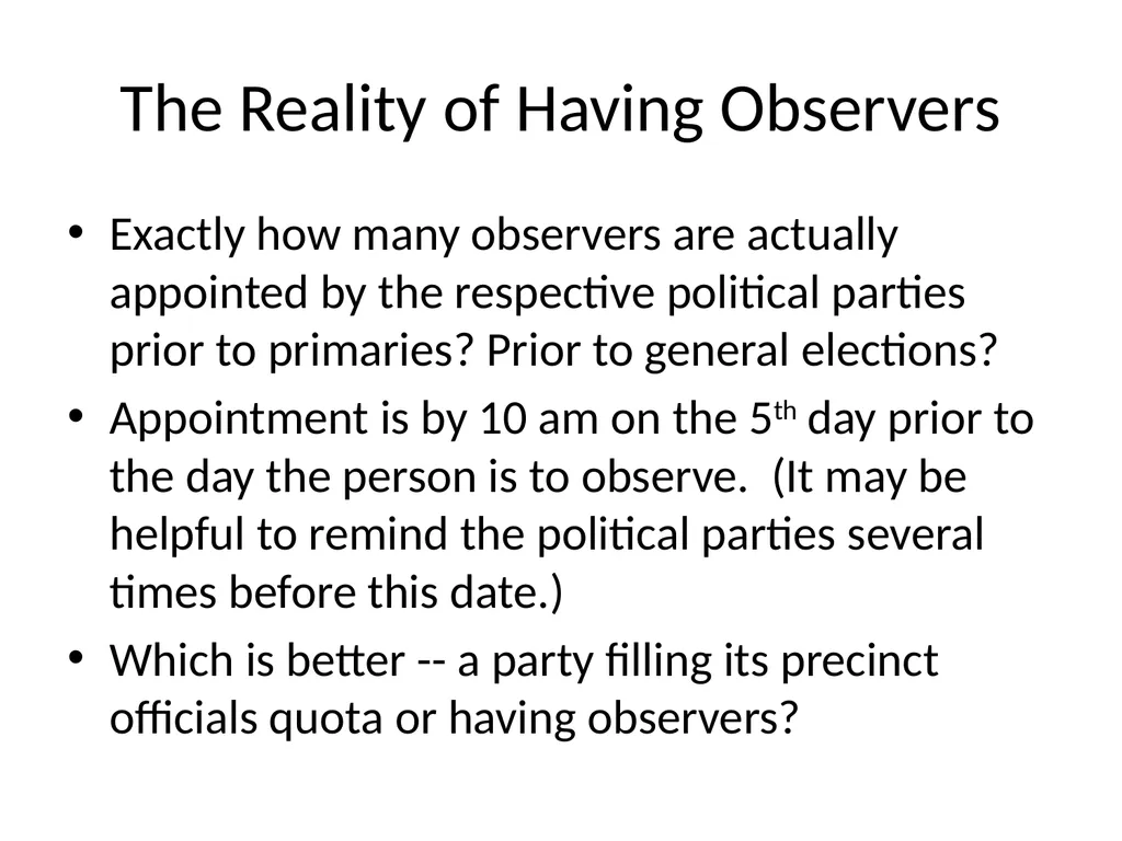 Observers 2014 August 2014 SBE Training Don - slide 5 of 17