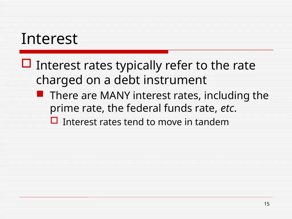 The Financial System and Interest Chapter 5 2 Read - slide 15 of 36