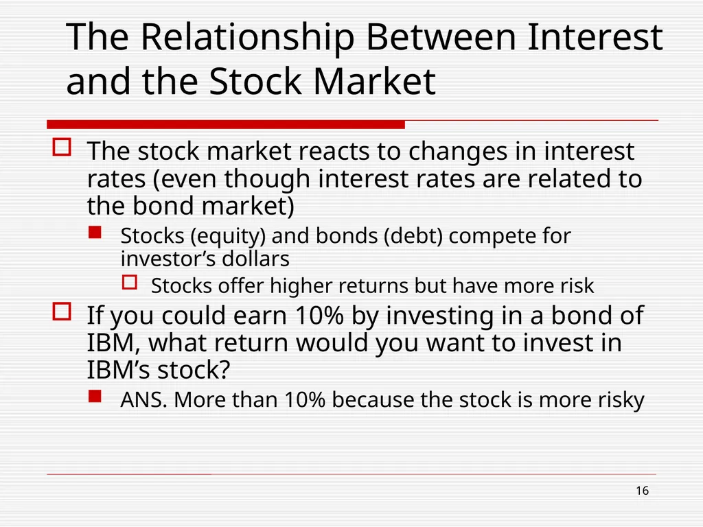 The Financial System and Interest Chapter 5 2 Read - slide 16 of 36
