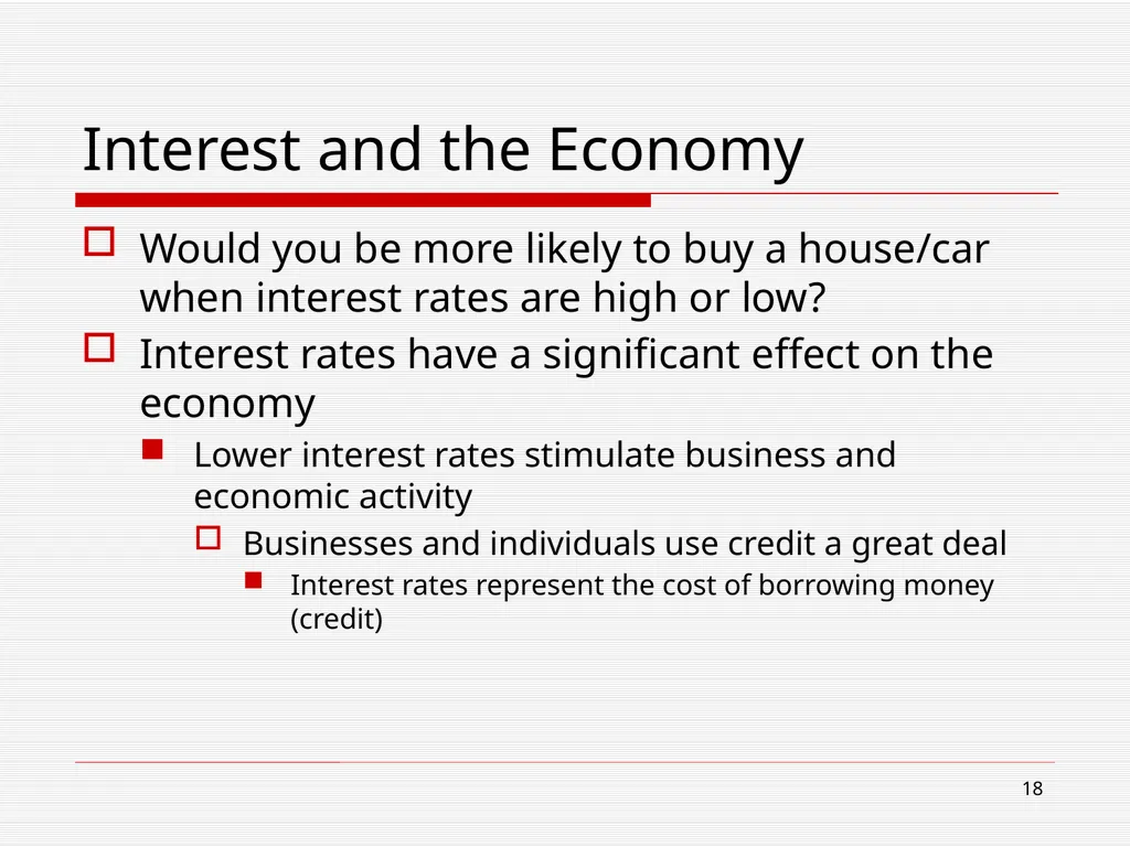 The Financial System and Interest Chapter 5 2 Read - slide 18 of 36