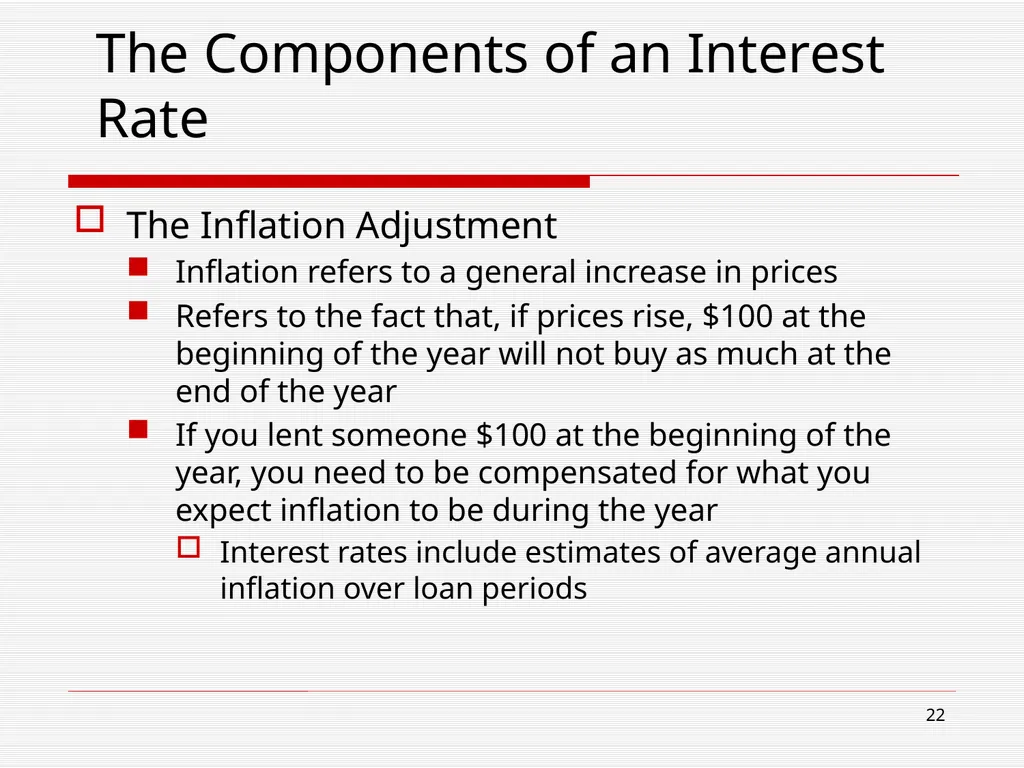 The Financial System and Interest Chapter 5 2 Read - slide 22 of 36