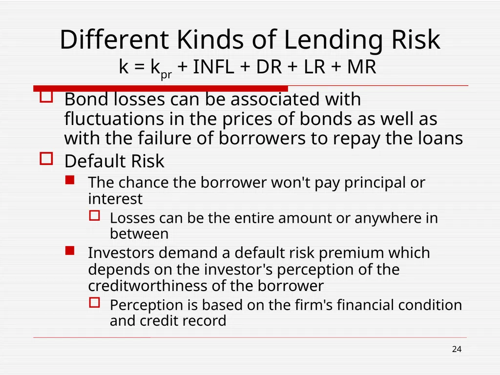 The Financial System and Interest Chapter 5 2 Read - slide 24 of 36