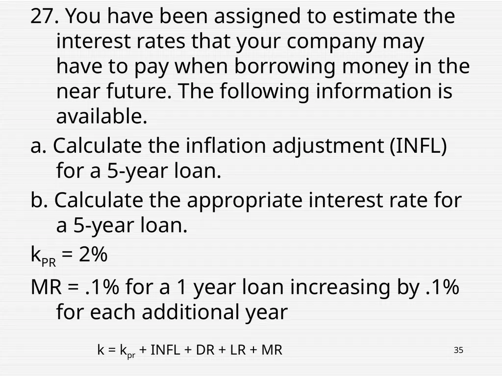 The Financial System and Interest Chapter 5 2 Read - slide 35 of 36