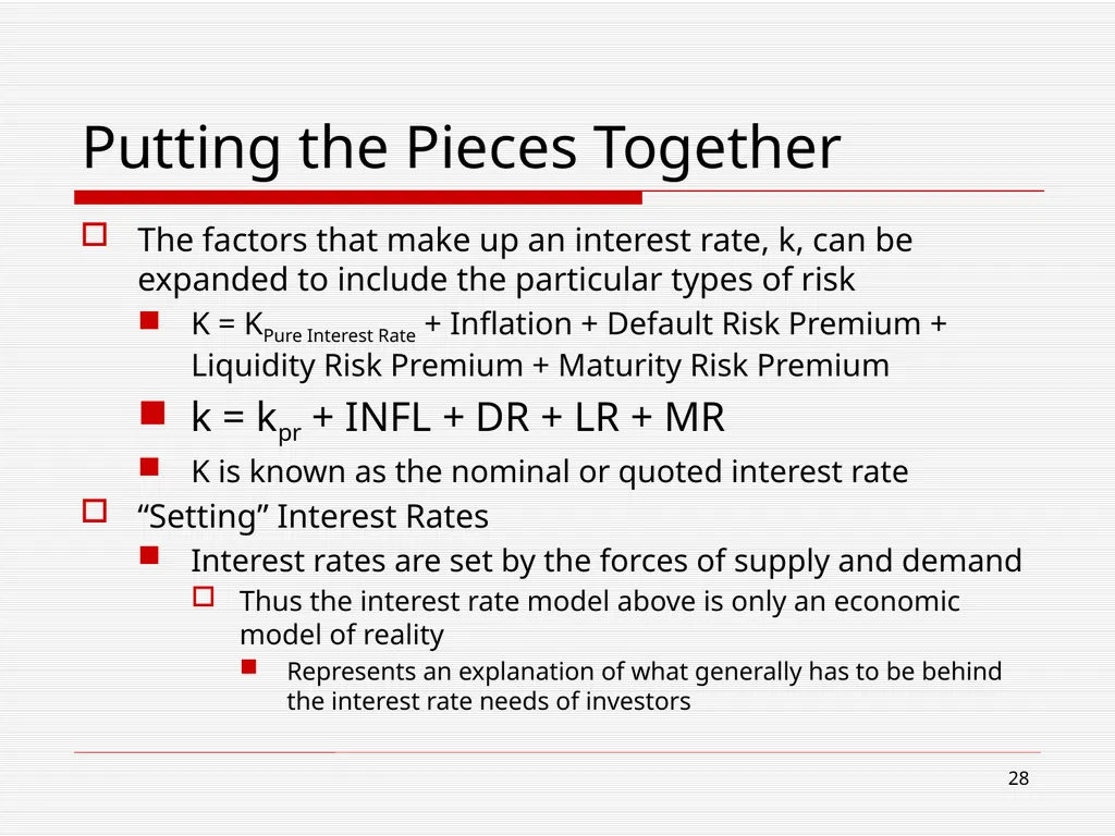 The Financial System and Interest Chapter 5 2 Read - slide 28 of 36