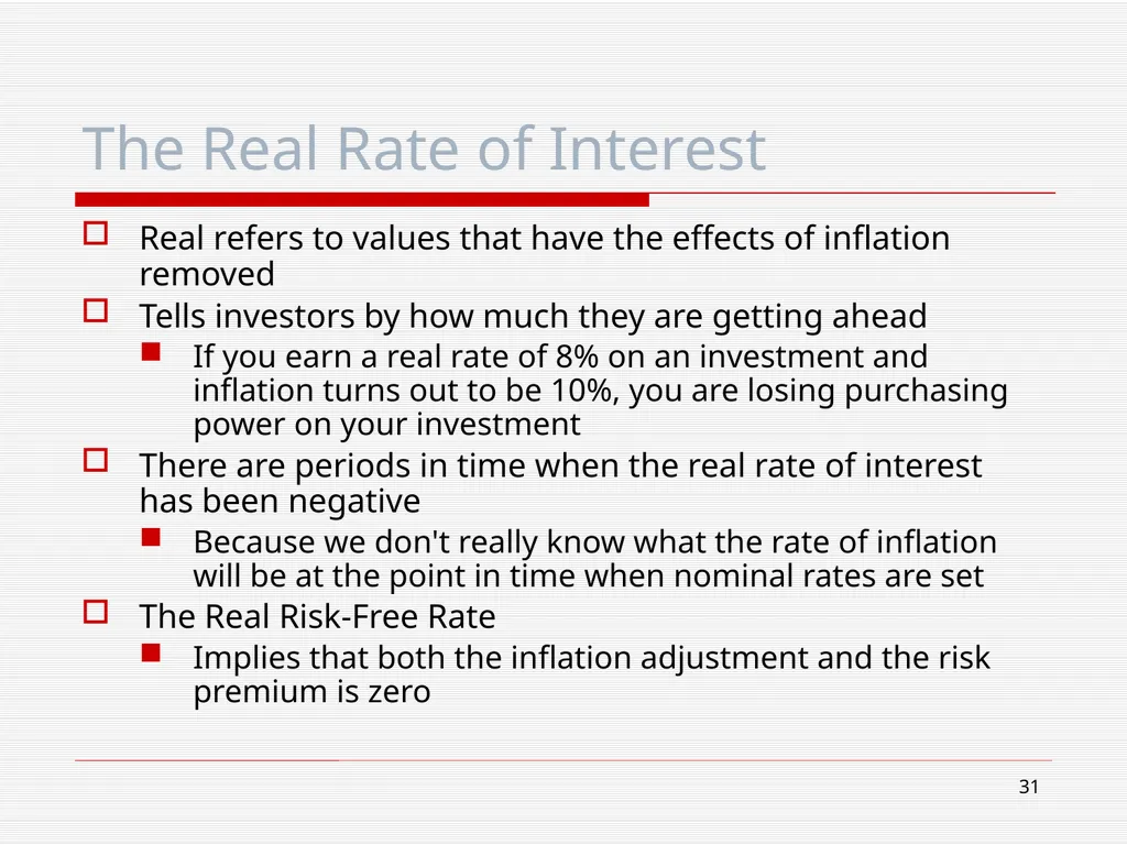 The Financial System and Interest Chapter 5 2 Read - slide 31 of 36