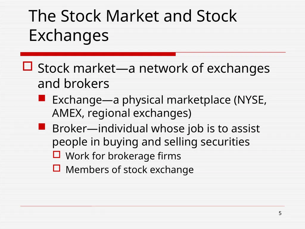 The Financial System and Interest Chapter 5 2 Read - slide 5 of 36