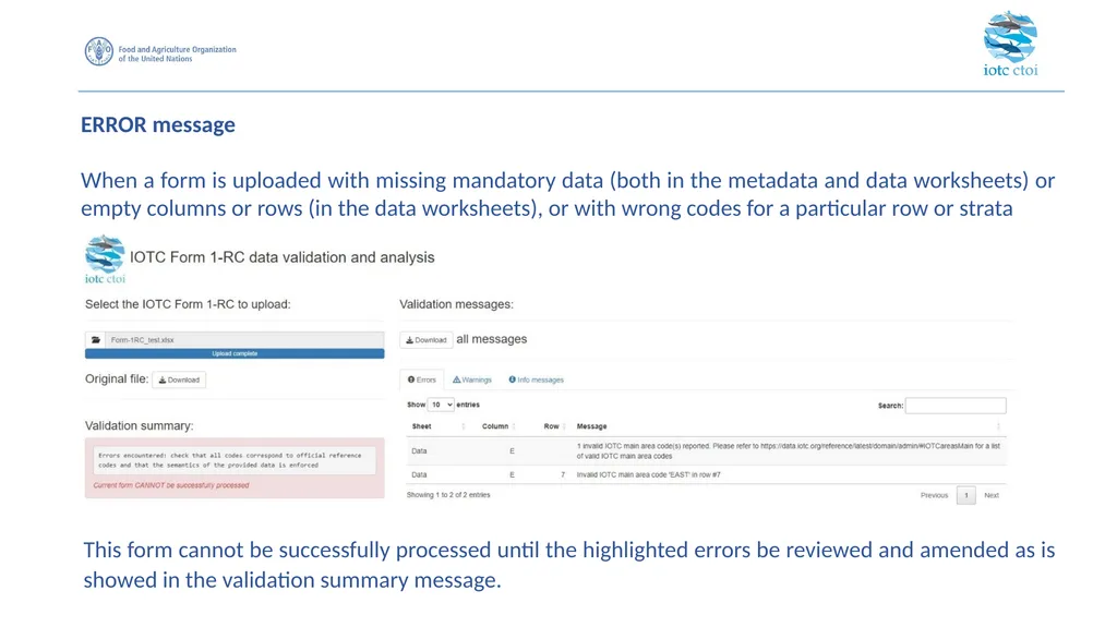 data validation process IOTC-Secretariat@fao.org - slide 7 of 10