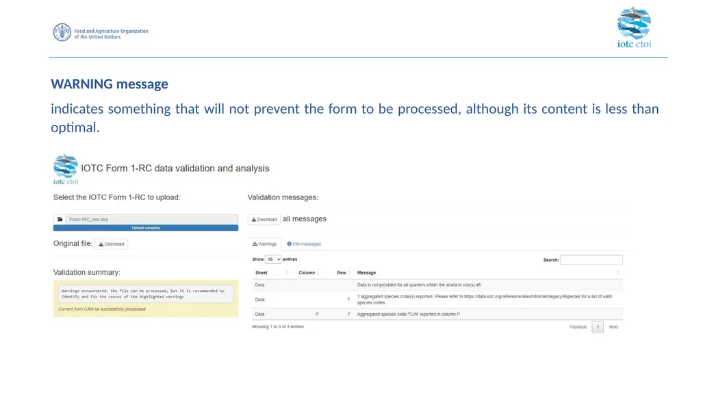 data validation process IOTC-Secretariat@fao.org - slide 6 of 10